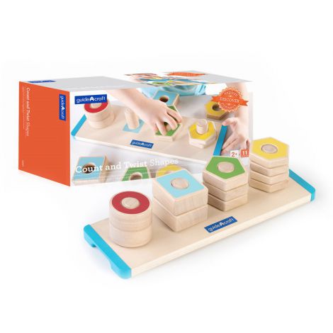 Numara si insurubeaza formele, Guidecraft - imagine 7